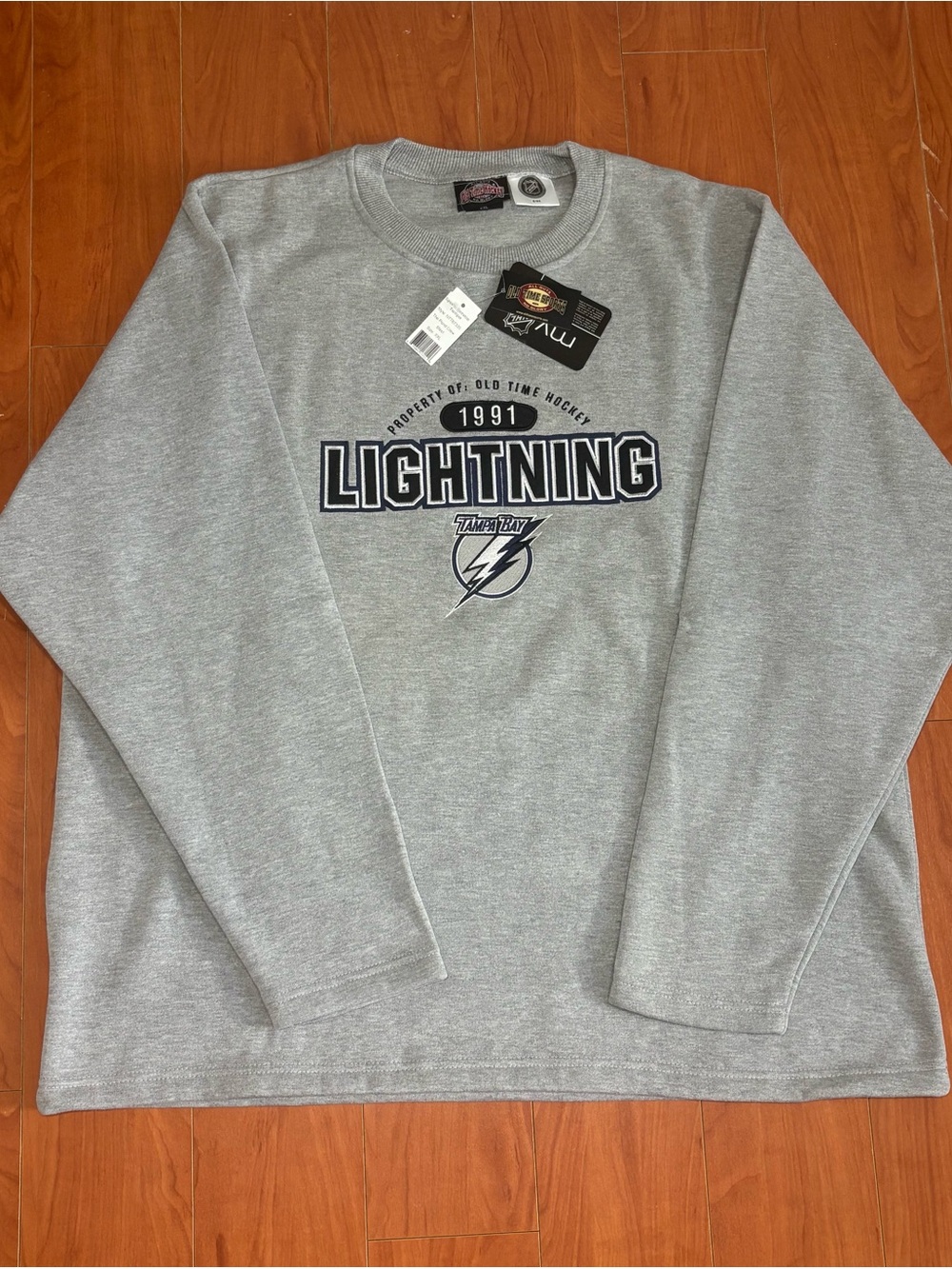 NWT Old Time Hockey Tampa Bay Lightning NHL Crewneck Sweatshirt Size 2XL